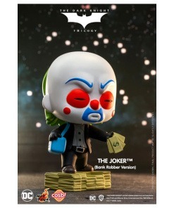 The Dark Knight Trilogy Minifigura Cosbi The Joker (Bank Robber) 8 cm