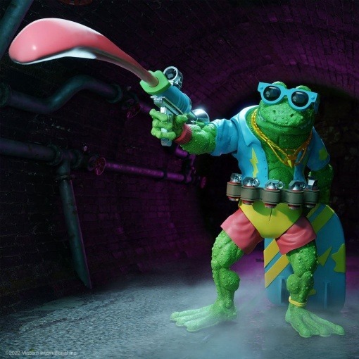 Tortugas Ninja Figura Ultimates Genghis Frog 18 cm