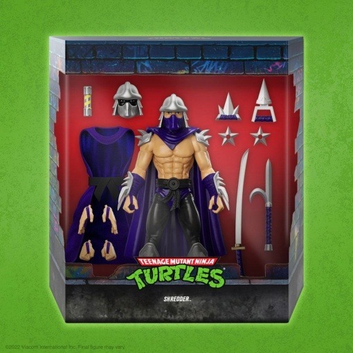 Tortugas Ninja Figura Ultimates Shredder (Silver Armor) 18 cm