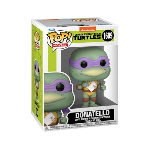 Tortugas Ninja POP! Movies Vinyl Figura Donatello w/Napkin 9 cm