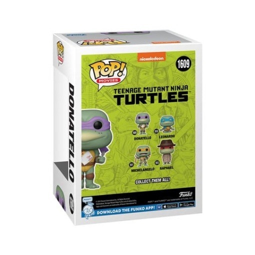 Tortugas Ninja POP! Movies Vinyl Figura Donatello w/Napkin 9 cm