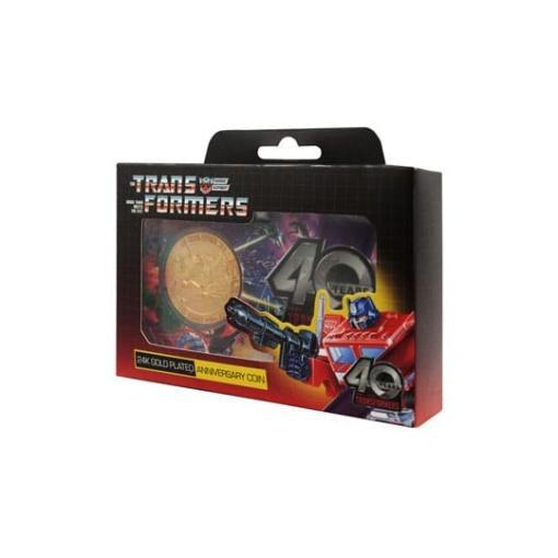 Transformers Moneda 40th Anniversary 24k Gold Plated Edition 4 cm