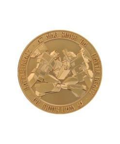 Transformers Moneda 40th Anniversary 24k Gold Plated Edition 4 cm