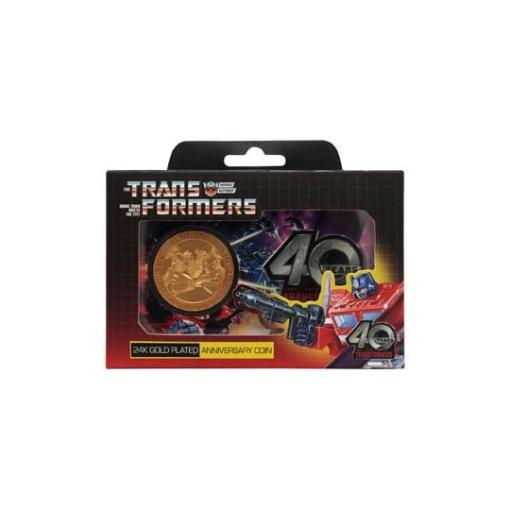 Transformers Moneda 40th Anniversary 24k Gold Plated Edition 4 cm