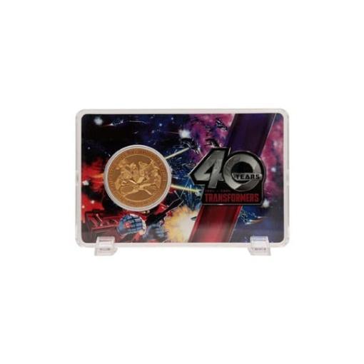 Transformers Moneda 40th Anniversary 24k Gold Plated Edition 4 cm