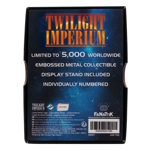 Twilight Imperium Lingote The Federation of Sol Limited Edition