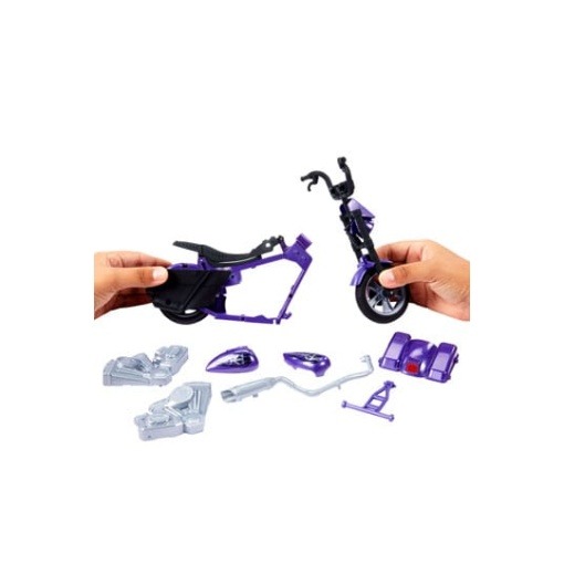 WWE Wrekkin' Vehículo Big Evil Slamcycle con Figura Undertaker 15 cm