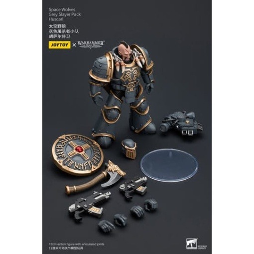 Warhammer The Horus Heresy Figura 1/18 Space Wolves Grey Slayer Pack Huscarl 12 cm