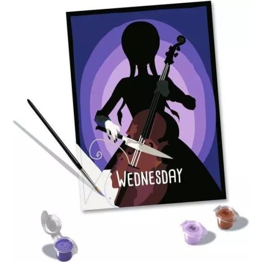 Wednesday Set de Pintar por Numeros CreArt Wednesday 18 x 24 cm