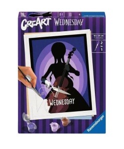 Wednesday Set de Pintar por Numeros CreArt Wednesday 18 x 24 cm