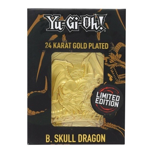 Yu-Gi-Oh! Réplica Card B. Skull Dragon (bañado en oro)