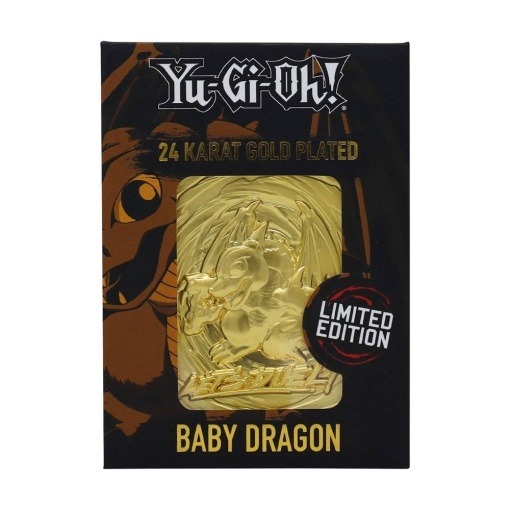 Yu-Gi-Oh! Réplica Card Baby Dragon (bañado en oro)