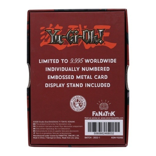 Yu-Gi-Oh! Réplica Card Red Eyes B. Dragon Limited Edition