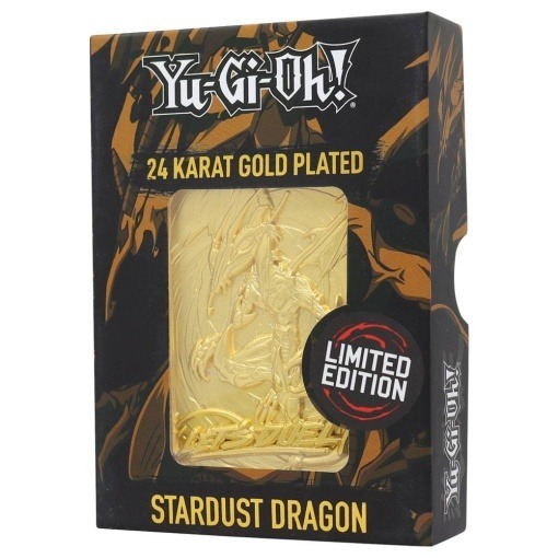 Yu-Gi-Oh! Réplica Card Stardust Dragon (bañado en oro)