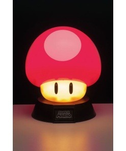 Super Mario lámpara 3D Mushroom 10 cm