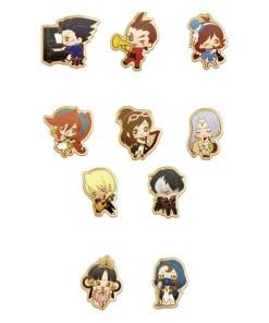 Apollo Justice: Ace Attorney Trilogy Chapas Lenticular Orchestra 5 cm Surtido (10)