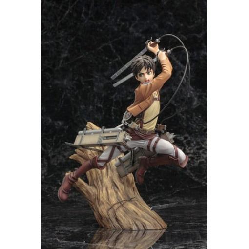 Attack on Titan Estatua ARTFXJ PVC 1/8 Eren Yeager Renewal Package Ver. 26 cm