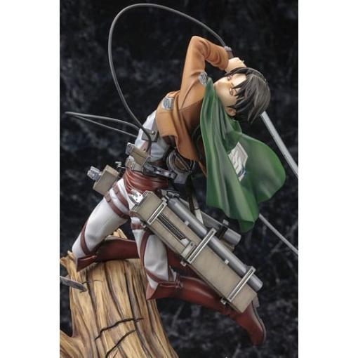 Attack on Titan Estatua ARTFXJ PVC 1/8 Levi Renewal Package Ver. 28 cm