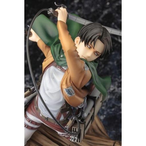 Attack on Titan Estatua ARTFXJ PVC 1/8 Levi Renewal Package Ver. 28 cm