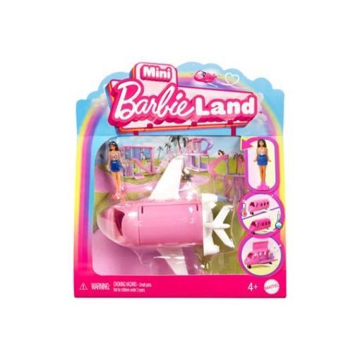 Barbie Mini BarbieLand Muñeca & Avión 4 cm