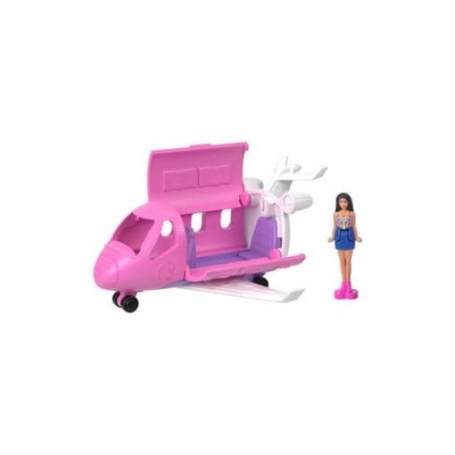 Barbie Mini BarbieLand Muñeca & Avión 4 cm