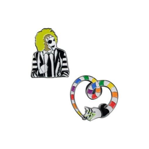 Beetlejuice Pack 2 Pin Chapas Sandworm