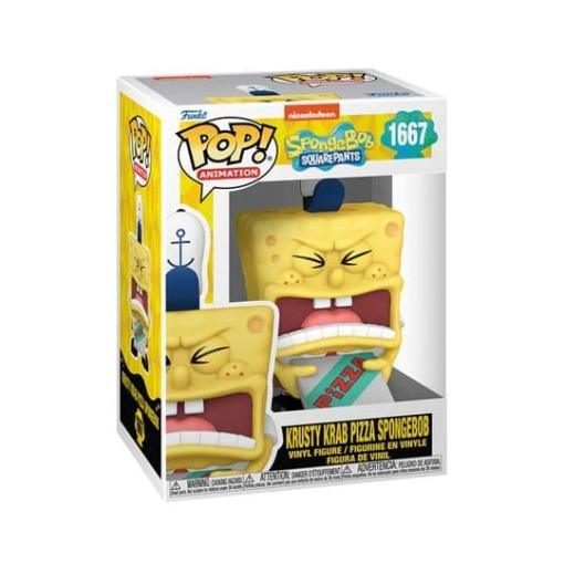 Bob Esponja 25th Anniversary POP! Vinyl Figura SB w/Pizza 9 cm