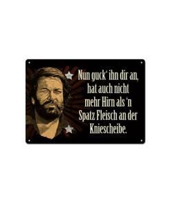 Bud Spencer Placa de Chapa Nun guck' ihn dir an