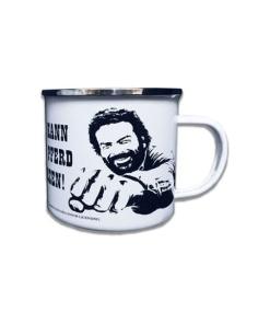 Bud Spencer Taza Enamel Pferd Faust