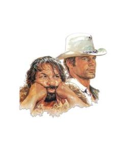 Bud Spencer & Terence Hill Placa de Chapa 3D Bud & Terence 45 x 45 cm