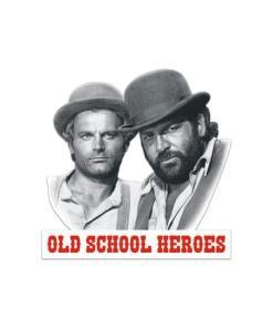 Bud Spencer & Terence Hill Placa de Chapa 3D Old School Heroes 45 x 45 cm