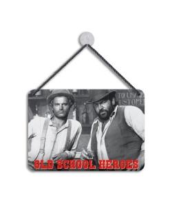 Bud Spencer & Terence Hill Placa de Chapa Old School Heroes 16