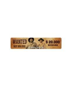 Bud Spencer & Terence Hill Placa de Chapa Wanted 46 x 10 cm