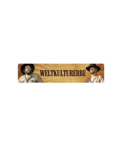 Bud Spencer & Terence Hill Placa de Chapa Weltkulturerbe 46 x 10 cm