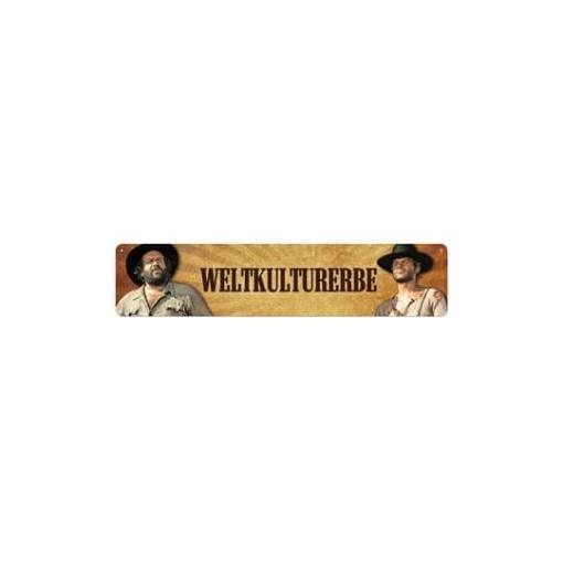 Bud Spencer & Terence Hill Placa de Chapa Weltkulturerbe 46 x 10 cm