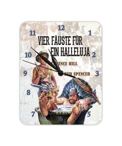 Bud Spencer & Terence Hill Reloj de Pared Vier Fäuste für ein Halleluja