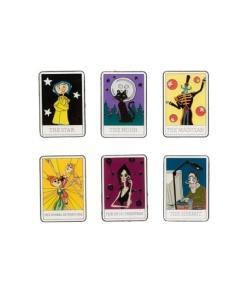 Coraline by Loungefly Chapas esmaltadas Blind Box Character Tarot Card Expositor (12)