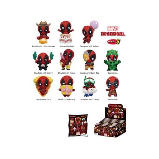 Deadpool Colgantes PVC 3D Series 5 Expositor (24)