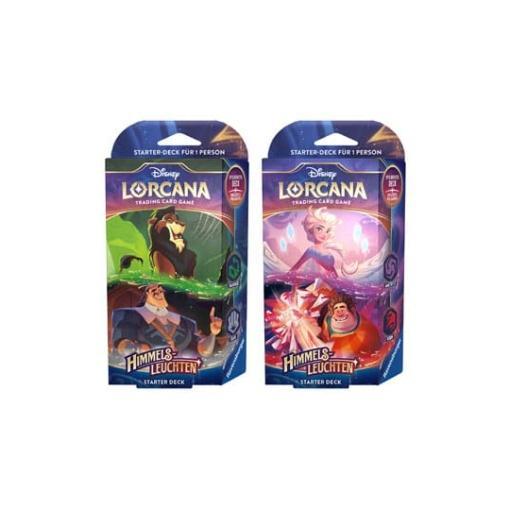 Disney Lorcana TCG Himmelsleuchten Mazos de Inicio Expositor (8) *Edición Alemana*