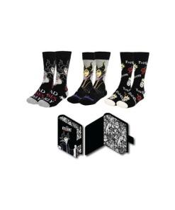 Disney Villains Pack de 3 Pares de calcetines 36-43