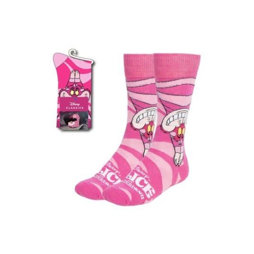 Disney calcetines Alicia en el Pais de las Maravillas Gato de Cheshire Upside Down 36-43