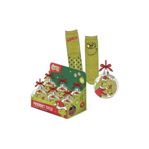 El Grinch Decoración Árbol de Navidad con Calcetines antideslizantes 38-45