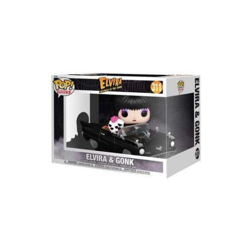 Elvira POP! Rides Deluxe Vinyl Figura Elvira w/Macabre Mobile 9 cm