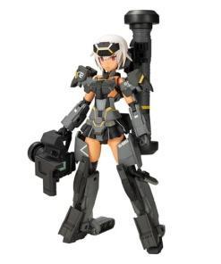 Frame Arms Girl Maqueta Plastic Model Kit Gourai-Kai (Black) with FGM148 Type Anti-Tank Missile 16 cm