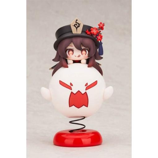 Genshin Impact Estatua PVC Hu Tao Chibi Chara Yurayura Stand Ver. (re-run) 10 cm