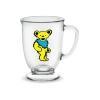 Grateful Dead: Yellow Dancing Bear 16oz Glass Cafe Mug