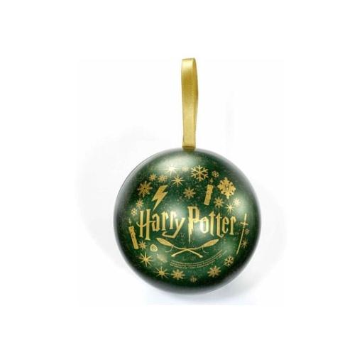 Harry Potter Bola de Navidad con collar Slytherin