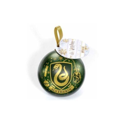 Harry Potter Bola de Navidad con collar Slytherin