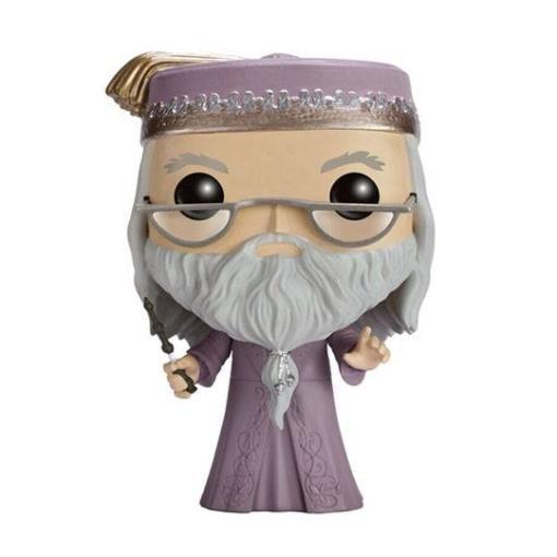 Harry Potter POP! Movies Vinyl Figura Dumbledore with Wand 9 cm