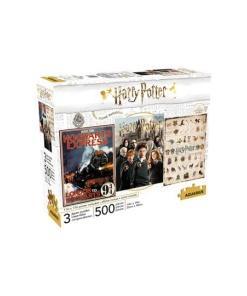Harry Potter Pck de 3 Puzzle Movie Poster (500 piezas)